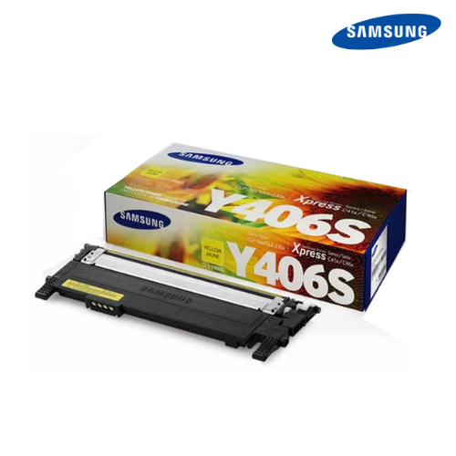 ตลับหมึกแท้ Toner Original Compatible Samsung​​​​​​​ CLT-Y406S, 406S